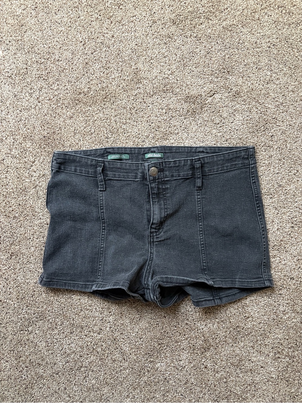wild fable Black Denim High-Rise Jean Shorts